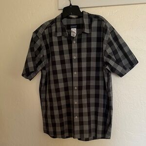 Patagonia Men’s Short-Sleeve Button-Down Shirt - Black & Gray Check